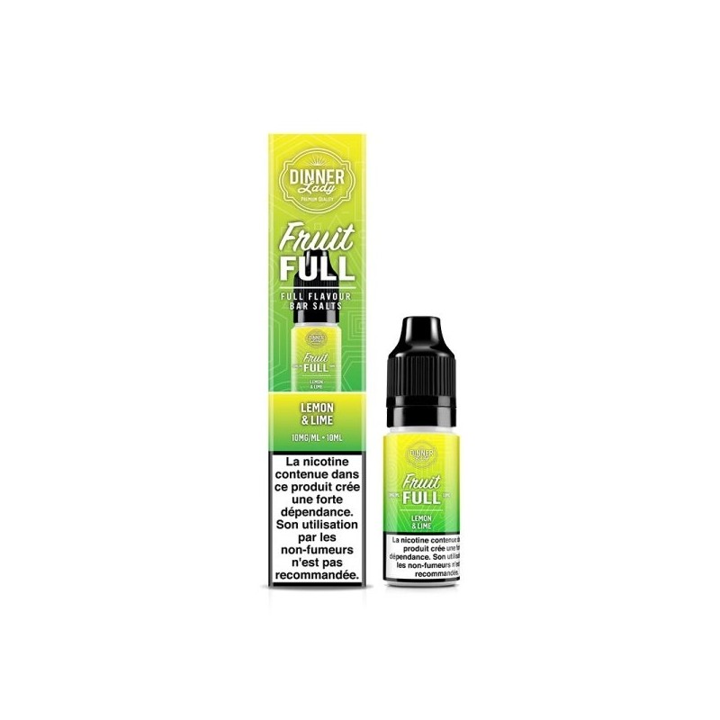 Liquid Dinner Lady Fruit Full Salt 10ml 20mg - Lemon & Lime Liquid Dinner Lady Fruit Full Salt 10ml 20mg - Lemon & Lime