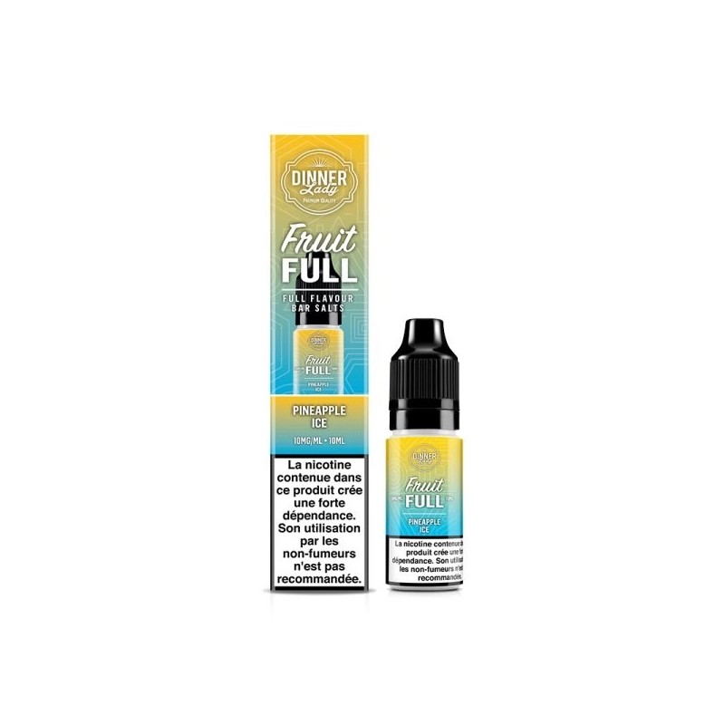 Liquid Dinner Lady Fruit Full Salt 10ml 20mg - Pineapple Ice Liquid Dinner Lady Fruit Full Salt 10ml 20mg - Pineapple Ice