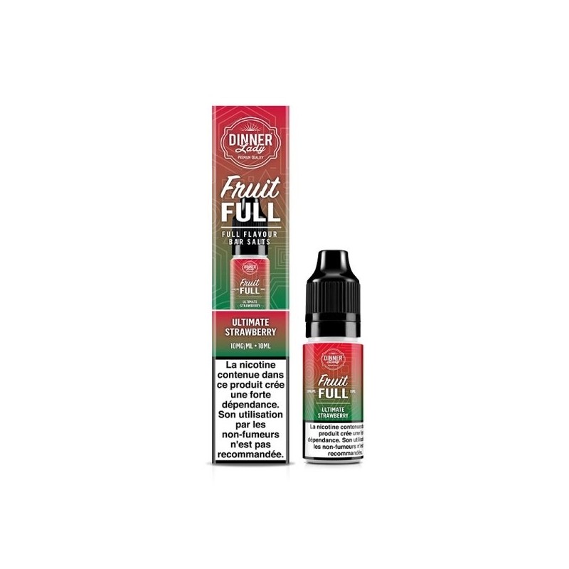 Liquid Dinner Lady Fruit Full Salt 10ml 20mg - Ultimate Strawberry Liquid Dinner Lady Fruit Full Salt 10ml 20mg - Ultimate Strawberry