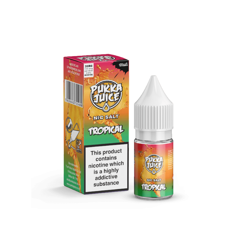 Liquid Pukka Juice Nic Salt 10ml - Tropical 20mg Liquid Pukka Juice Nic Salt 10ml - Tropical 20mg