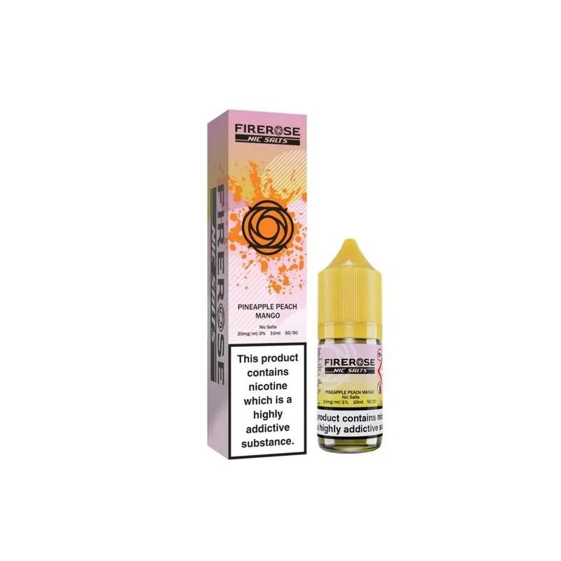 Liquid FireRose 5000 Nic Salts 10ml - Pineapple Peach Mango 20mg Liquid FireRose 5000 Nic Salts 10ml - Pineapple Peach Mango 20mg