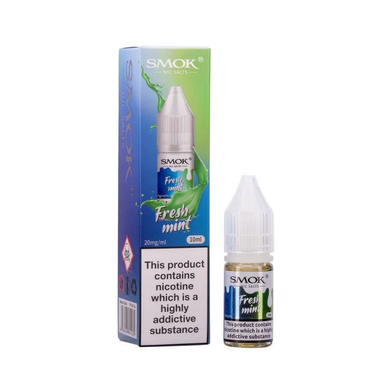 Liquid Smok Nic Salts 10 ml - Fresh Mint 20mg Liquid Smok Nic Salts 10 ml - Fresh Mint 20mg