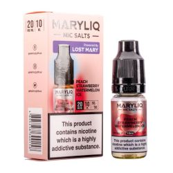 Liquid Maryliq Nic Salts 10ml - Peach Strawberry Watermelon Ice 20mg