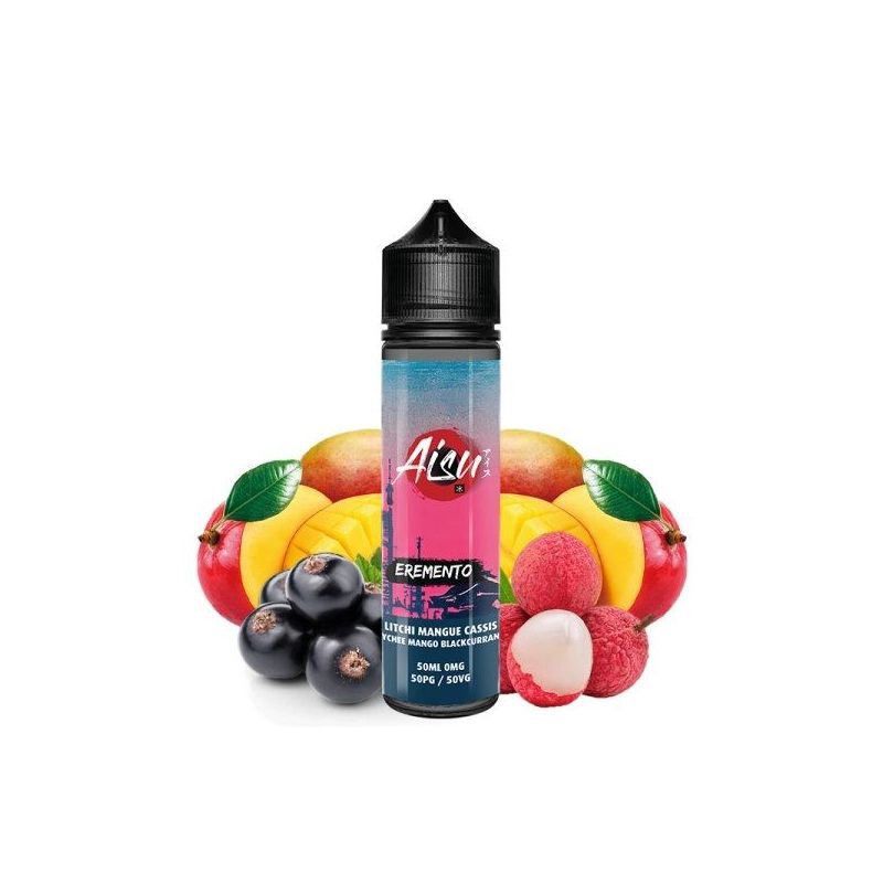 Premix Aisu Eremento - Lychee Mango Blackcurrant 50/60ml Premix Aisu Eremento - Lychee Mango Blackcurrant 50/60ml