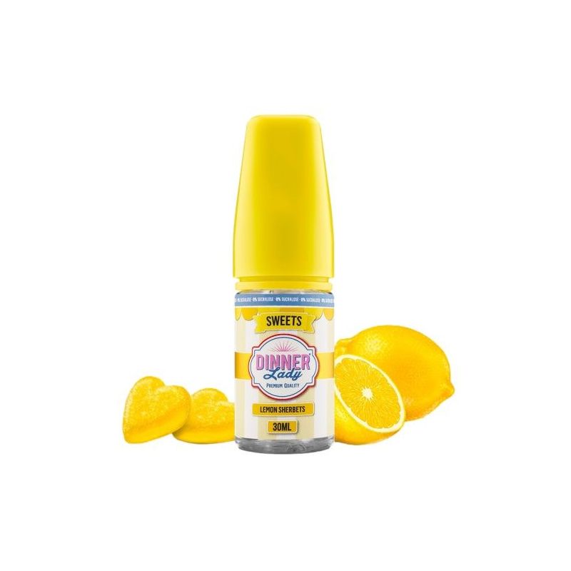 Longfill Dinner Lady - Lemon Sherbets 6/30ml Longfill Dinner Lady - Lemon Sherbets 6/30ml