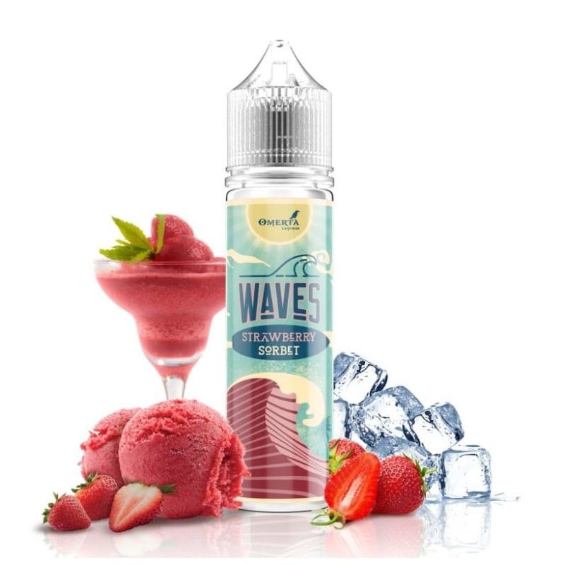 Longfill Omerta 10/60ml - Waves Strawberry Sorbet Longfill Omerta 10/60ml - Waves Strawberry Sorbet
