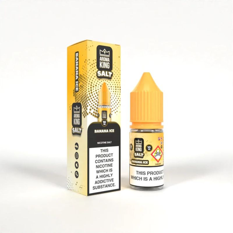 Liquid Aroma King Salt 20 mg 10ml - Banana Ice Liquid Aroma King Salt 20 mg 10ml - Banana Ice