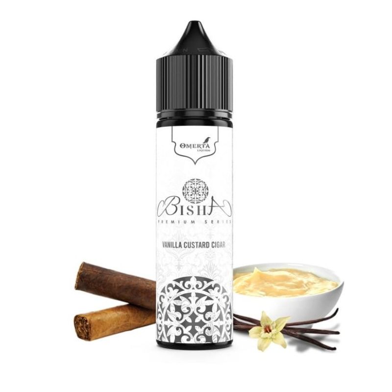 Longfill Omerta 10/60ml - Bisha Vanilla Custard Cigar Longfill Omerta 10/60ml - Bisha Vanilla Custard Cigar
