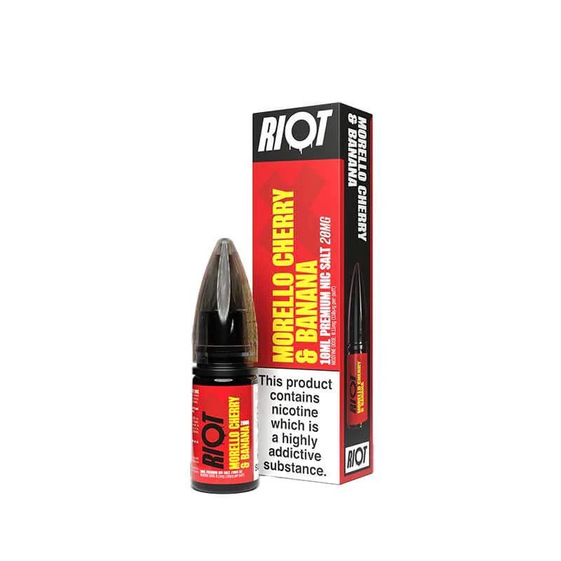 Liquid Riot Squad X 10ml - Morello Cherry & Banana 20mg Liquid Riot Squad X 10ml - Morello Cherry & Banana 20mg