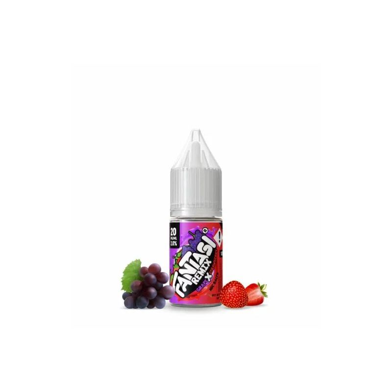 Liquid Fantasi Nic Salts 10ml - Grape X Strawberry 20mg Liquid Fantasi Nic Salts 10ml - Grape X Strawberry 20mg