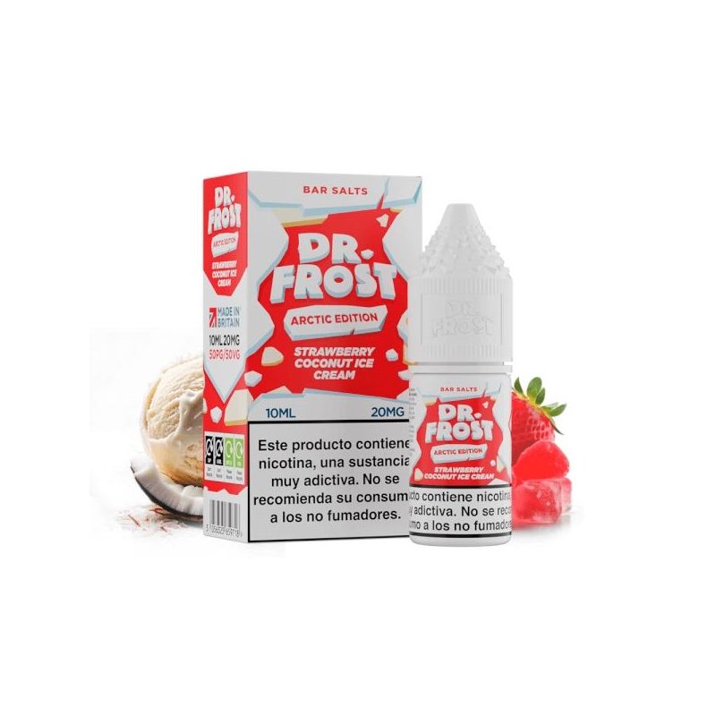 Liquid Dr Frost Salts - Strawberry Coconut Ice Cream 20mg Liquid Dr Frost Salts - Strawberry Coconut Ice Cream 20mg