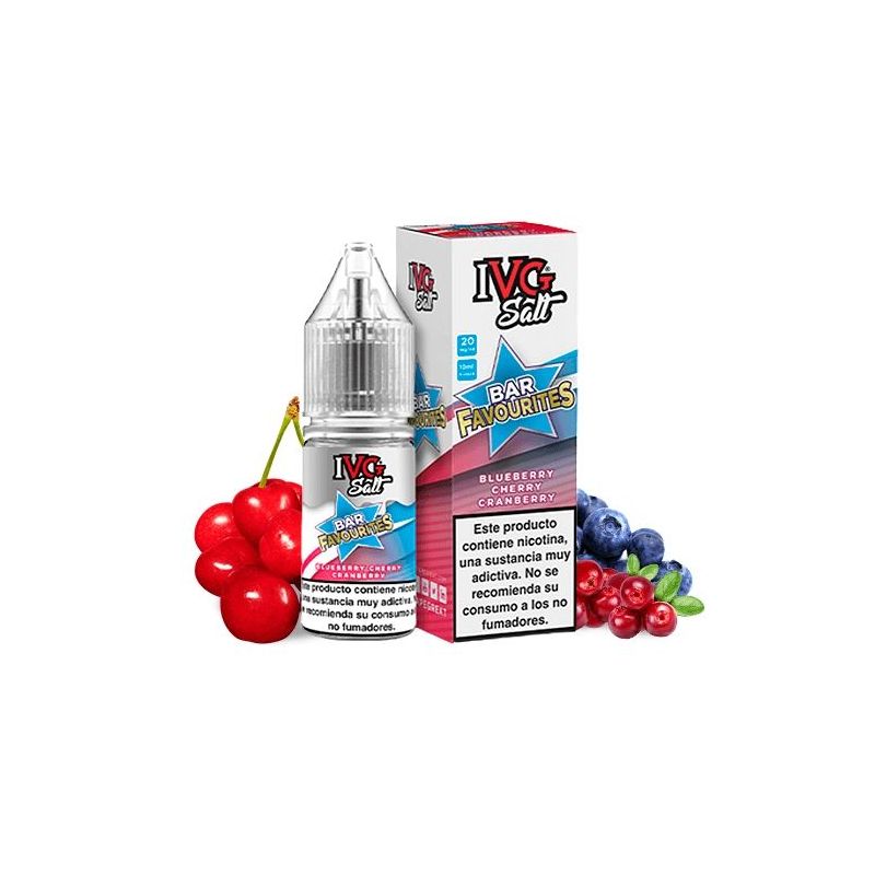 Liquid IVG Favourite Bar Salts - Blueberry Cherry Cranberry 20mg 10ml Liquid IVG Favourite Bar Salts - Blueberry Cherry Cranberry 20mg 10ml