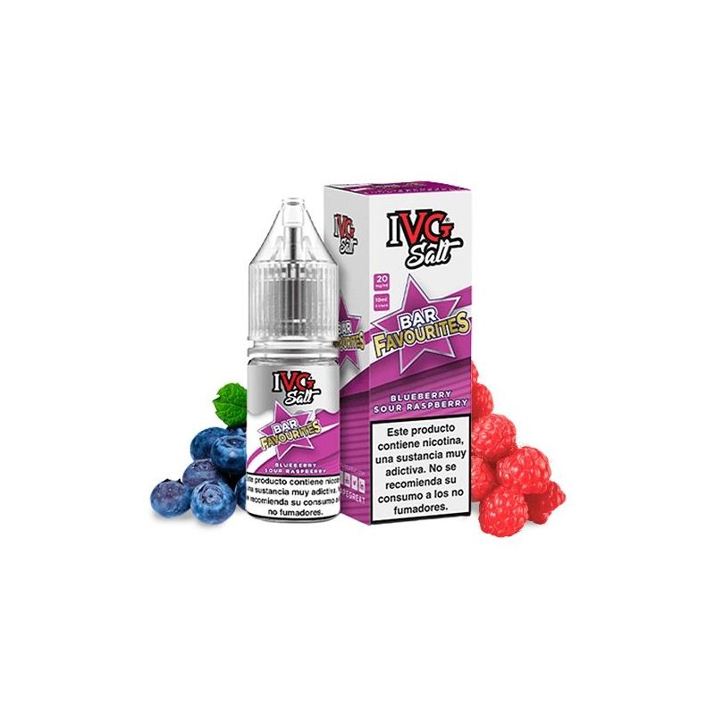 Liquid IVG Favourite Bar Salts - Blueberry Sour Raspberry 20mg 10ml Liquid IVG Favourite Bar Salts - Blueberry Sour Raspberry 20mg 10ml