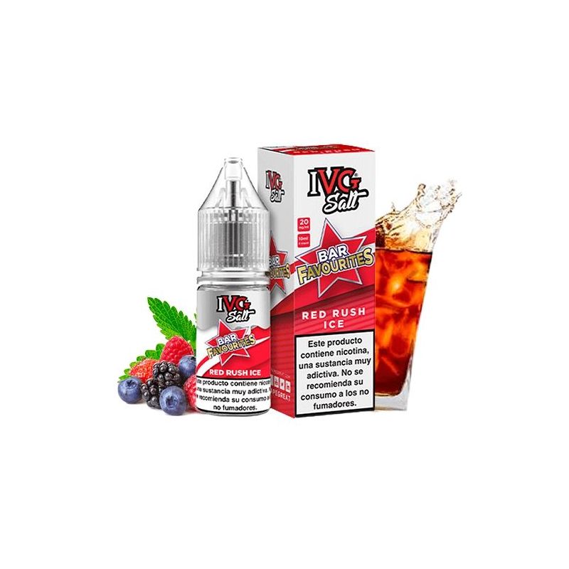 Liquid IVG Favourite Bar Salts - Red Rush Ice 20mg 10ml Liquid IVG Favourite Bar Salts - Red Rush Ice 20mg 10ml