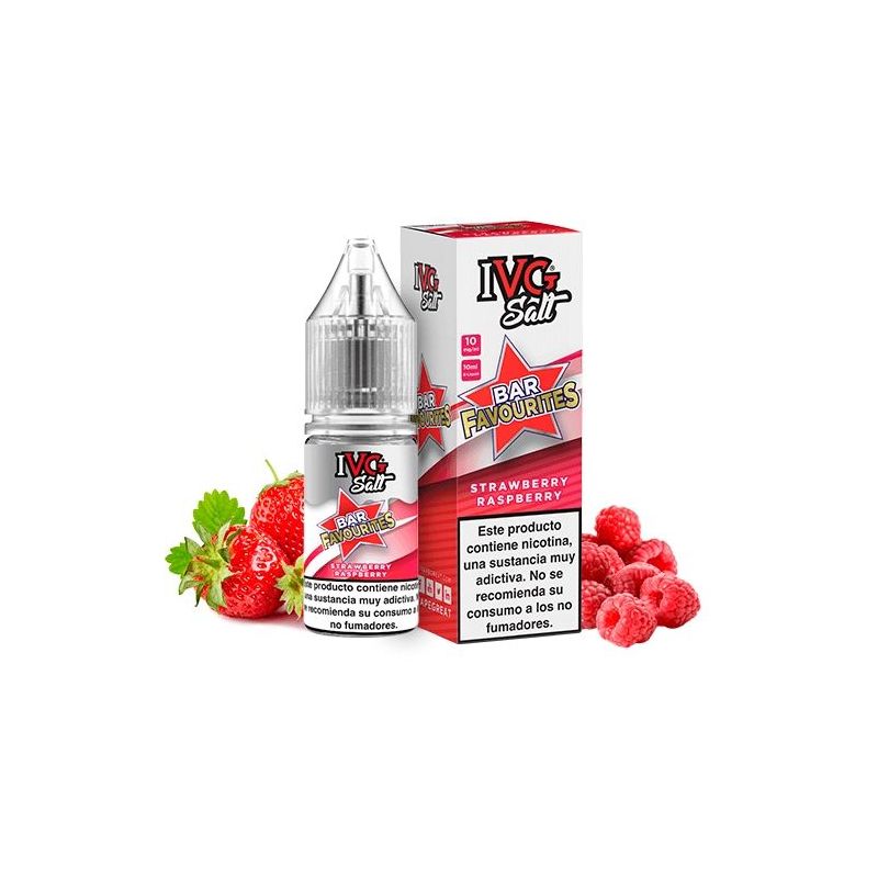 Liquid IVG Favourite Bar Salts - Strawberry Raspberry 20mg 10ml
