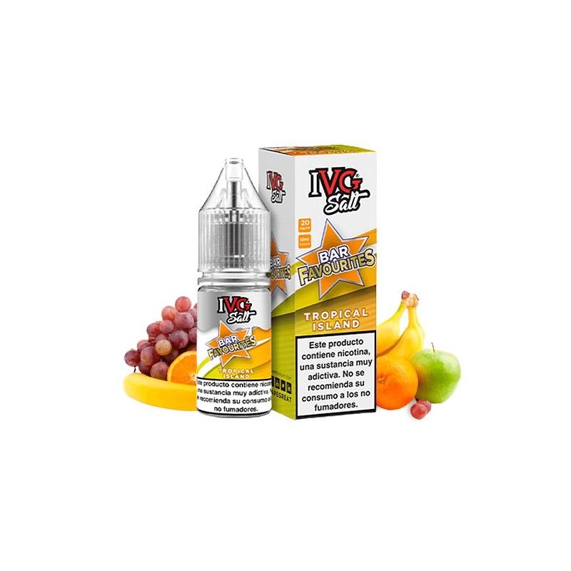 Liquid IVG Favourite Bar Salts - Tropical Island 20mg 10ml Liquid IVG Favourite Bar Salts - Tropical Island 20mg 10ml