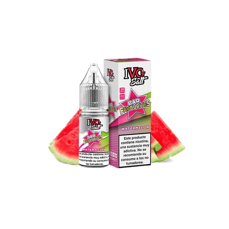 Liquid IVG Favourite Bar Salts - Watermelon 20mg 10ml Liquid IVG Favourite Bar Salts - Watermelon 20mg 10ml