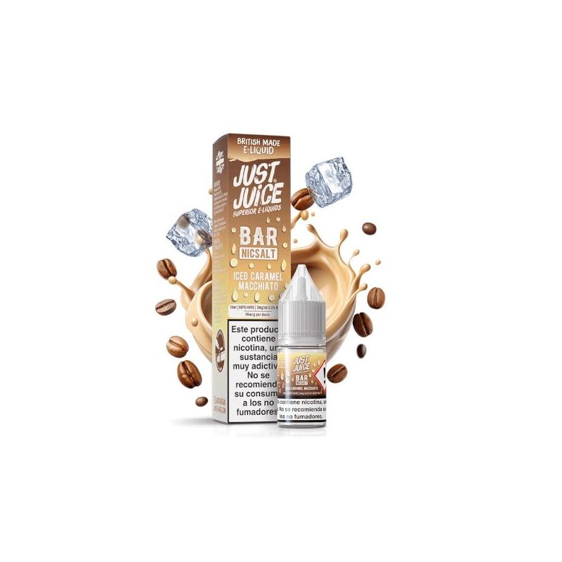 Liquid Just Juice Bar Salts - Iced Caramel Macchiato 20mg 10ml Liquid Just Juice Bar Salts - Iced Caramel Macchiato 20mg 10ml