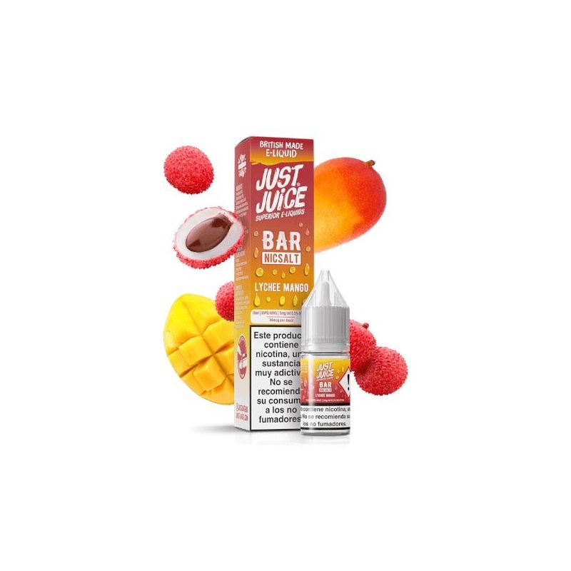 Liquid Just Juice Bar Salts - Lychee Mango 20mg 10ml Liquid Just Juice Bar Salts - Lychee Mango 20mg 10ml