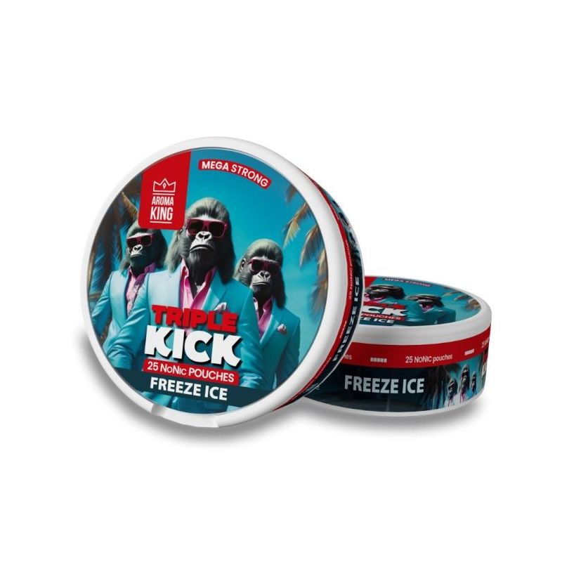 Woreczki Nikotynowe Aroma King Triple Kick - Freeze Ice 20mg NoNic Woreczki Nikotynowe Aroma King Triple Kick - Freeze Ice 20mg NoNic