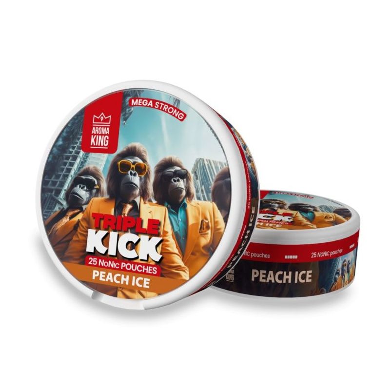 Woreczki Nikotynowe Aroma King Triple Kick - Peach Ice 20mg NoNic Woreczki Nikotynowe Aroma King Triple Kick - Peach Ice 20mg NoNic