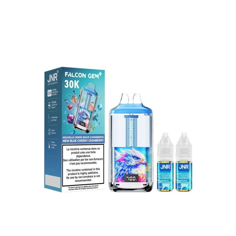 Puff 30K Falcon Gem+ 20mg - JNR - Nouvelle Cerise Bleue Canneberge Puff 30K Falcon Gem+ 20mg - JNR - Nouvelle Cerise Bleue Canneberge