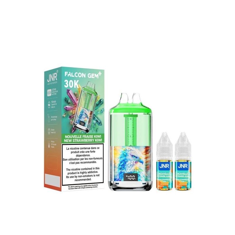Puff 30K Falcon Gem+ 20mg - JNR - Nouvelle Fraise Kiwi Puff 30K Falcon Gem+ 20mg - JNR - Nouvelle Fraise Kiwi