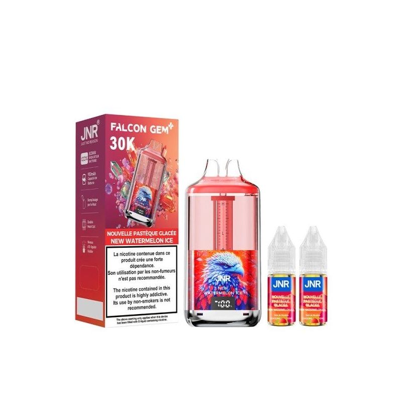 Puff 30K Falcon Gem+ 20mg - JNR - Nouvelle Pastèque Glacée Puff 30K Falcon Gem+ 20mg - JNR - Nouvelle Pastèque Glacée