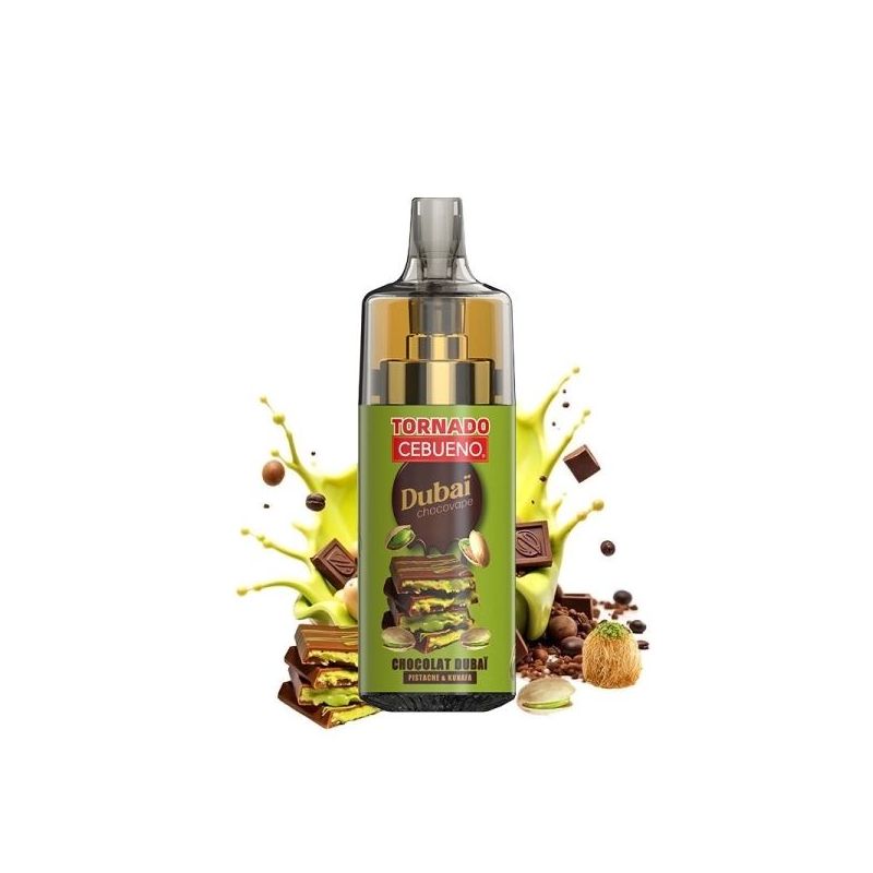 El Mordjvape & Chocovape Dubaï 0.7Ω 20mg - Cebueno x Tornado 10000 by Gobar - Chocolat de Dubai El Mordjvape & Chocovape Dubaï 0.7Ω 20mg - Cebueno x Tornado 10000 by Gobar - Chocolat de Dubai