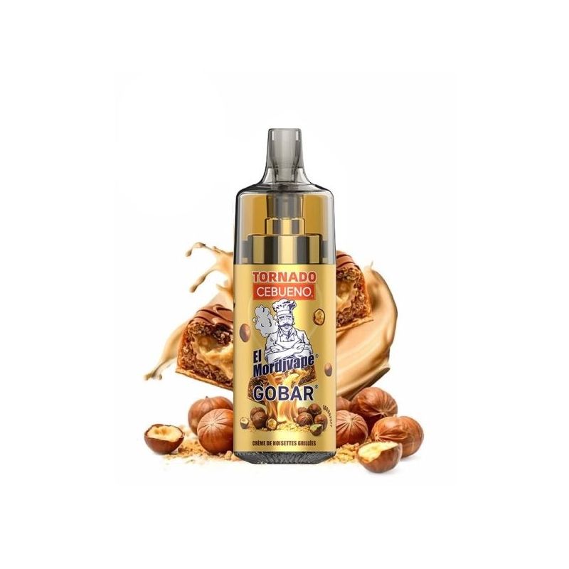 El Mordjvape & Chocovape Dubaï 0.7Ω 20mg - Cebueno x Tornado 10000 by Gobar - Creme de noisettes grillees El Mordjvape & Chocovape Dubaï 0.7Ω 20mg - Cebueno x Tornado 10000 by Gobar - Creme de noisettes grillees