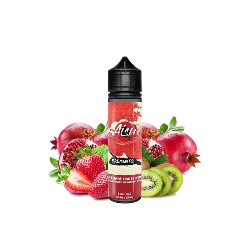 Premix Aisu Eremento - Grenade Fraise Kiwi 50/60ml Premix Aisu Eremento - Grenade Fraise Kiwi 50/60ml