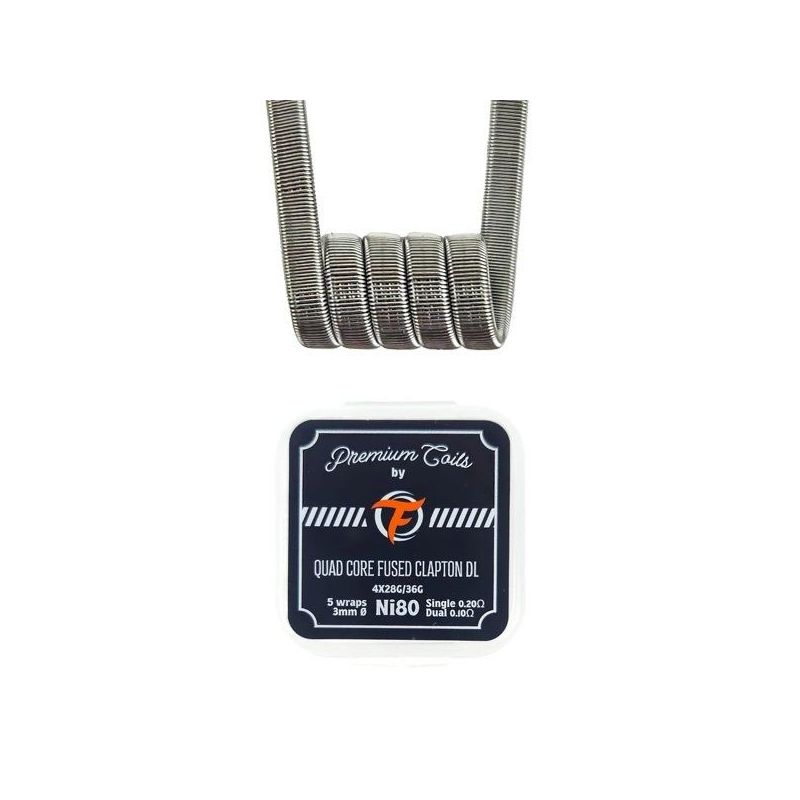 Quad Core Fused Clapton DL Ni80 0.20Ω (10pcs) - Fumytech Quad Core Fused Clapton DL Ni80 0.20Ω (10pcs) - Fumytech