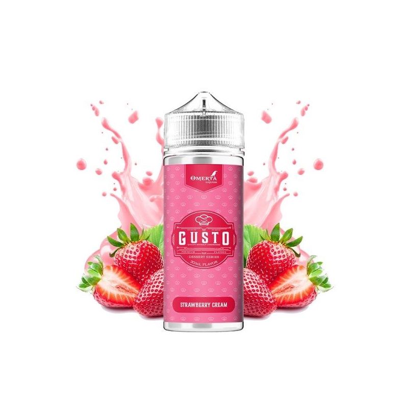 Premix Gusto by Omerta Liquids - Strawberry Cream 100/120ml Premix Gusto by Omerta Liquids - Strawberry Cream 100/120ml