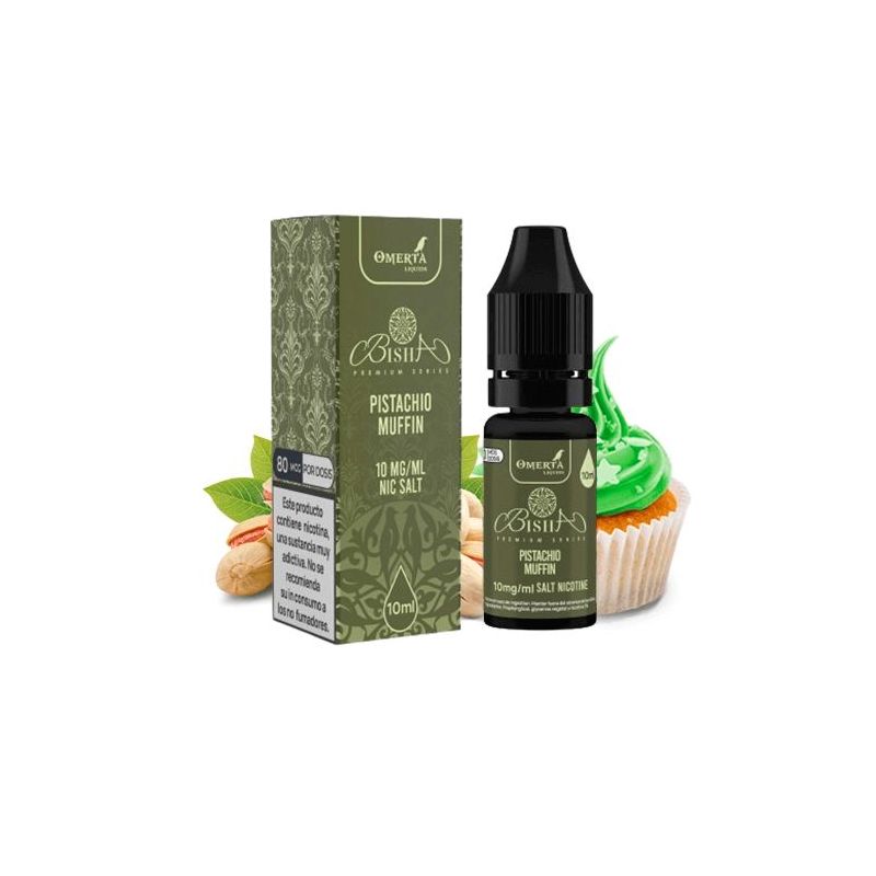 Liquid Omerta Bisha Salts - Pistachio Muffin 20mg 10ml