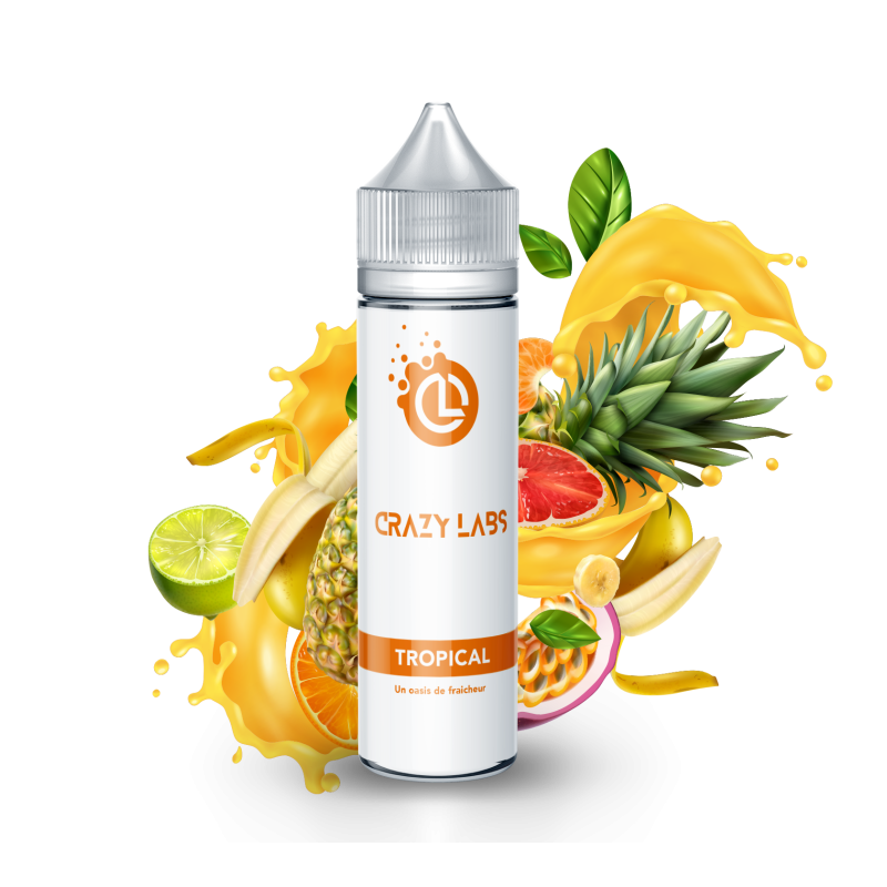 Premix Crazy Labs - Tropical 50/75ml Premix Crazy Labs - Tropical 50/75ml