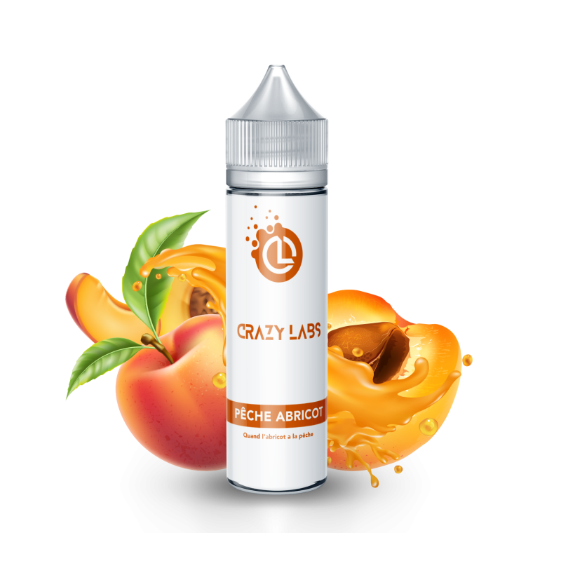 Premix Crazy Labs - Pêche Abricot 50/75ml