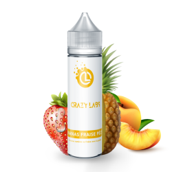 Premix Crazy Labs - Ananas Fraise Pêche 50/75ml