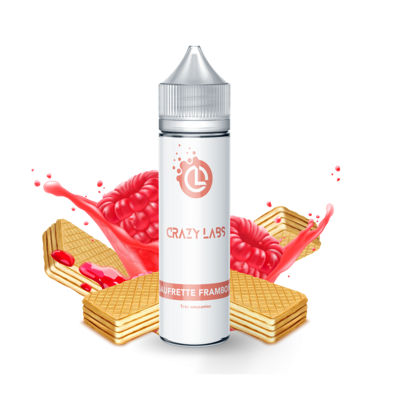 Premix Crazy Labs - Gaufrette Framboise 50/75ml Premix Crazy Labs - Gaufrette Framboise 50/75ml