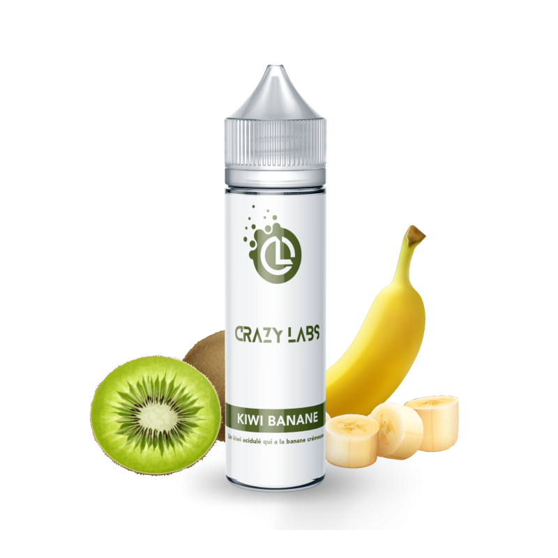 Premix Crazy Labs - Kiwi Banane 50/75ml Premix Crazy Labs - Kiwi Banane 50/75ml