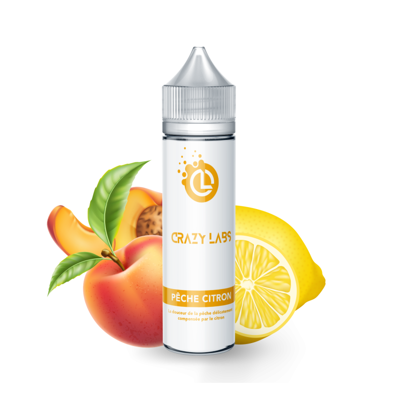 Premix Crazy Labs - Pêche Citron 50/75ml