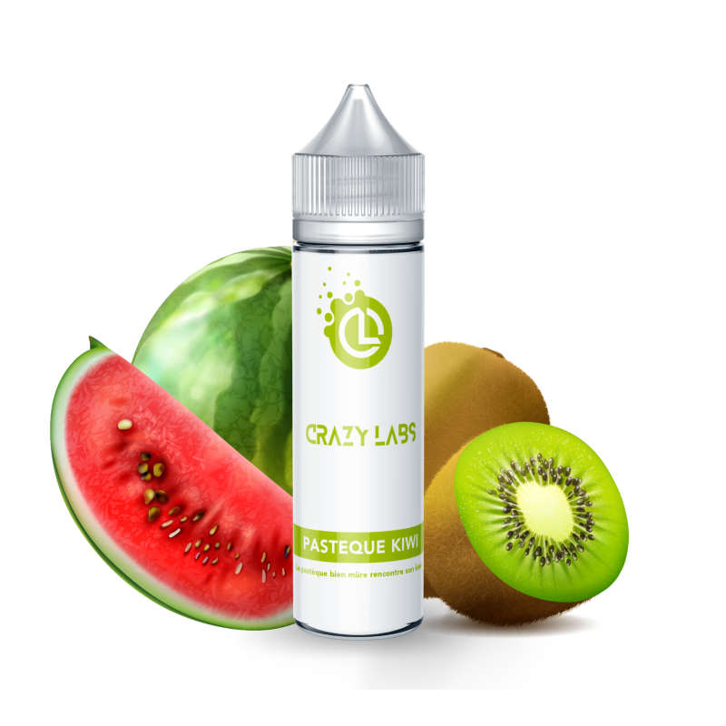 Premix Crazy Labs - Pasteque Kiwi 50/75ml Premix Crazy Labs - Pasteque Kiwi 50/75ml