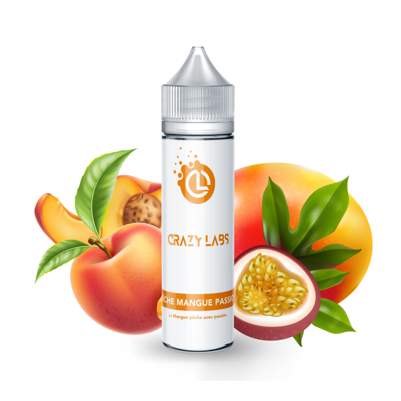Premix Crazy Labs - Pêche Mangue Passion 50/75ml Premix Crazy Labs - Pêche Mangue Passion 50/75ml