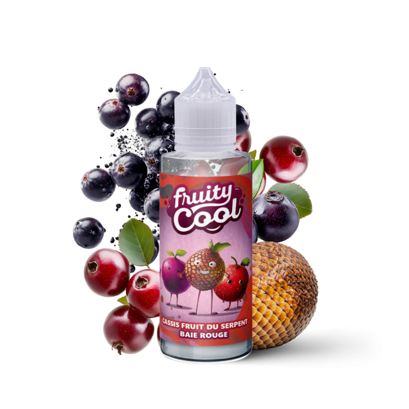 Premix Fruity Cool - CASSIS FRUIT DU SERPENT BAIE ROUGE 100/120ml Premix Fruity Cool - CASSIS FRUIT DU SERPENT BAIE ROUGE 100/120ml