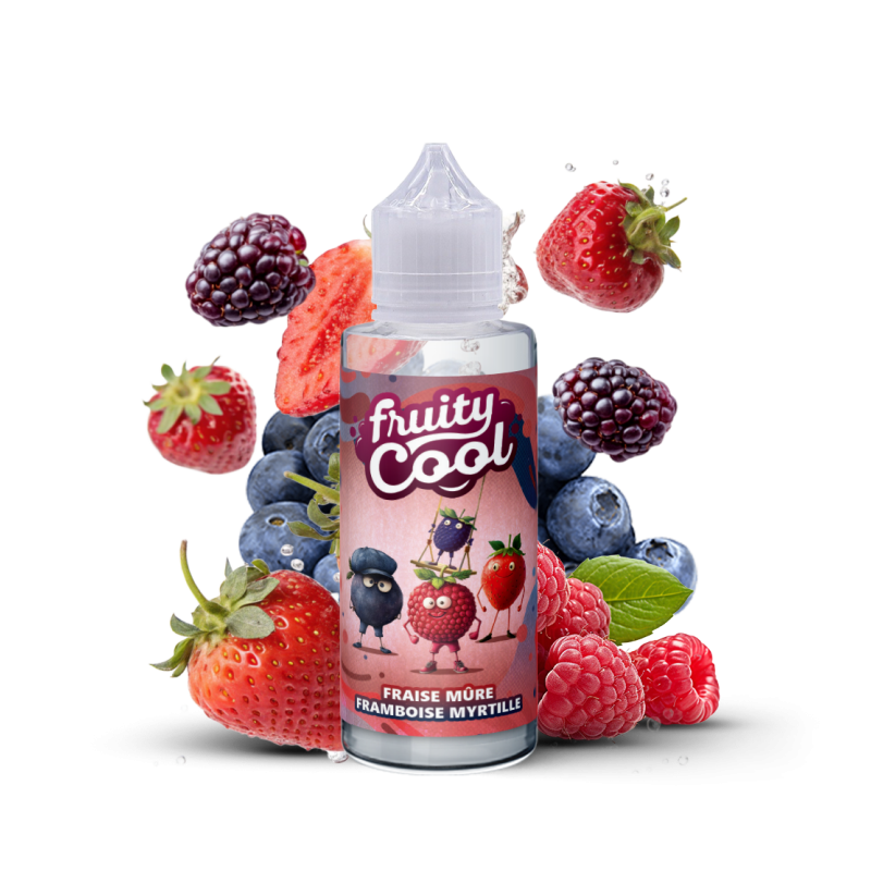 Premix Fruity Cool - FRAISES MÛRES FRAMBOISES MYRTILLES 100/120ml