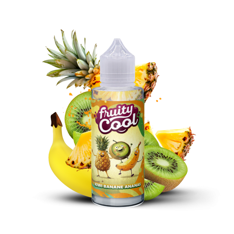 Premix Fruity Cool - KIWI BANANE ANANAS 100/120ml Premix Fruity Cool - KIWI BANANE ANANAS 100/120ml
