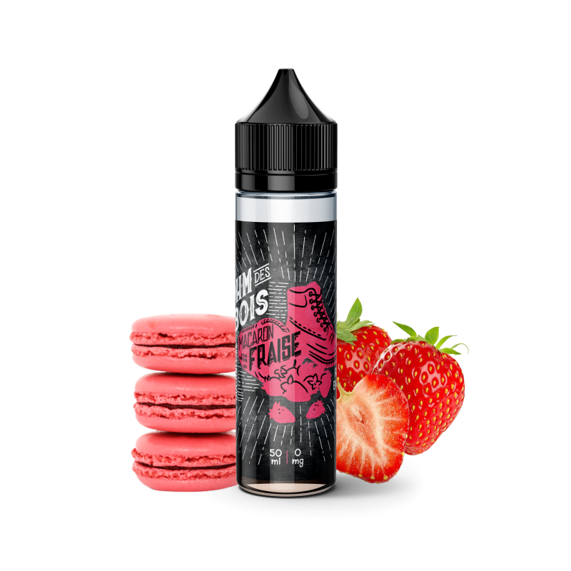 Premix OHM Des Bois - Macaron Fraise 50/60ml Premix OHM Des Bois - Macaron Fraise 50/60ml