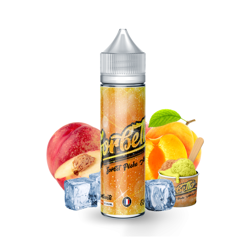 Premix Sorbetto - Sorbet Pêche Abricot 50/60ml