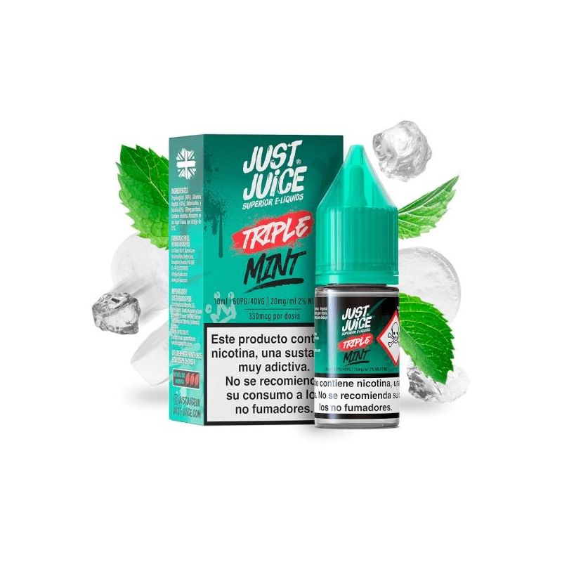 Liquid Just Juice Mint Range - Triple Mint 20mg 10ml Liquid Just Juice Mint Range - Triple Mint 20mg 10ml
