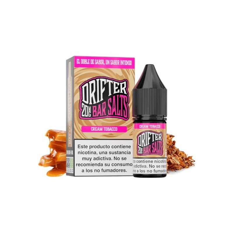 Liquid Drifter Bar Salts Cream Tobacco 20mg 10ml