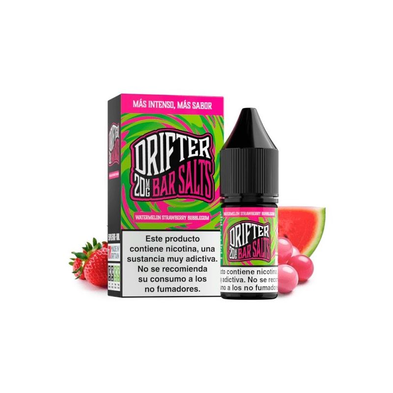 Liquid Drifter Bar Salts Watermelon Strawberry Bubblegum 20mg 10ml